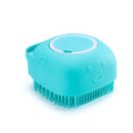 Soft Silicone Pet Grooming Brush with Built-In Shampoo Reservoir – Easy Bath & Skin Care