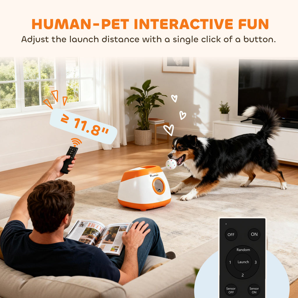 PawHut Automatic Dog Ball Launcher