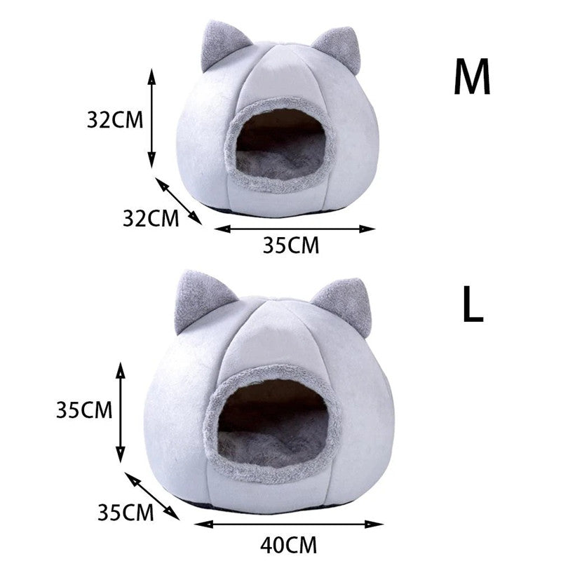 Luxury Plush Cat Nest Bed – Ultra Soft & Warm Cozy Sanctuary for Cats