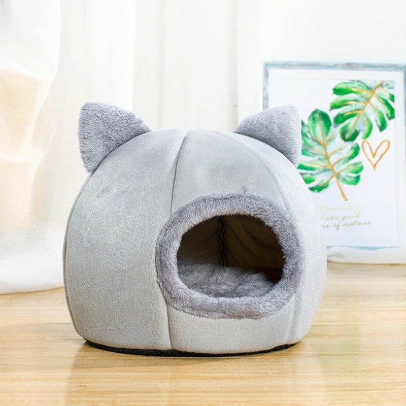 Luxury Plush Cat Nest Bed – Ultra Soft & Warm Cozy Sanctuary for Cats