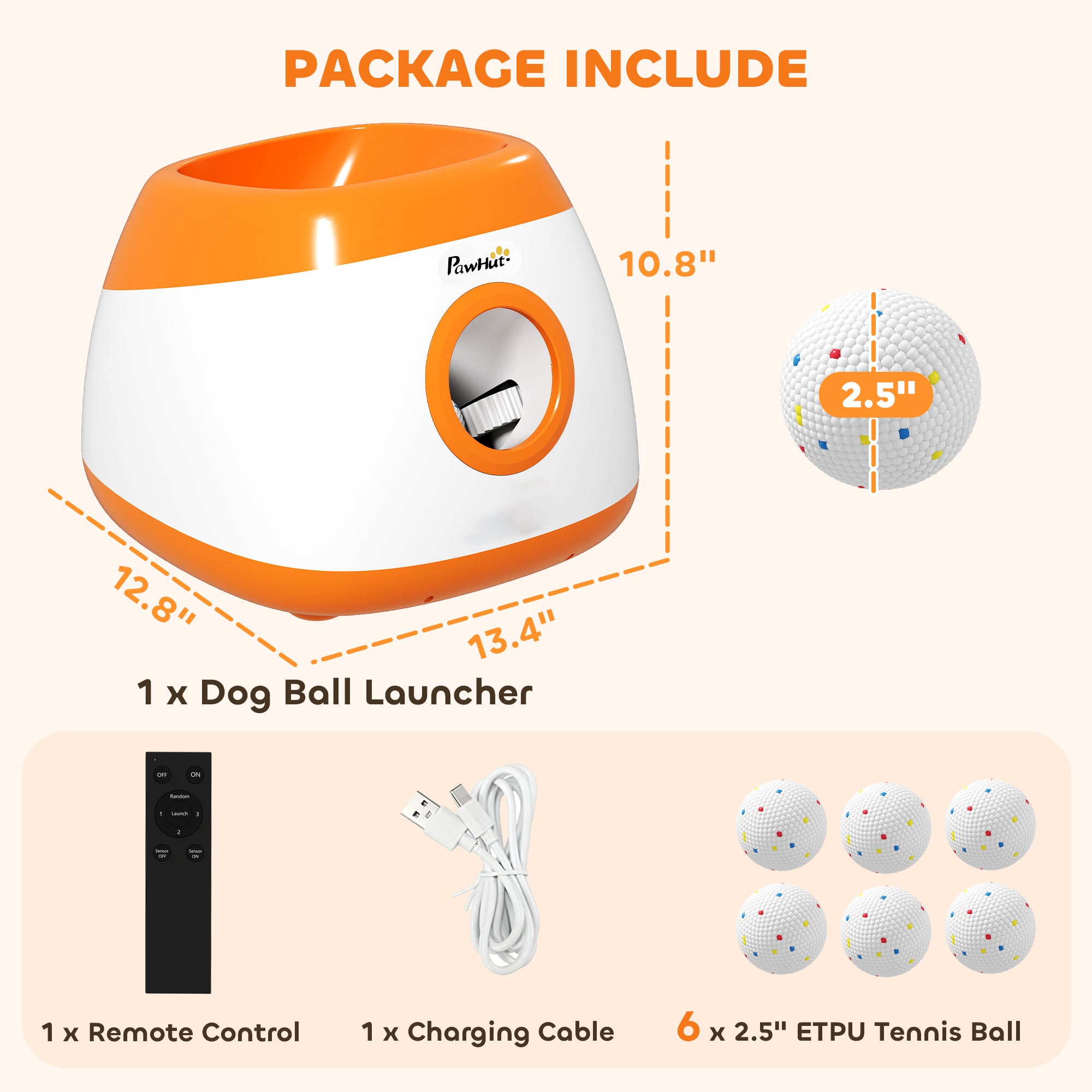 PawHut Automatic Dog Ball Launcher