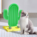 Cat Cactus Self Groomer with Catnip – Wall Mounted Shedding Brush