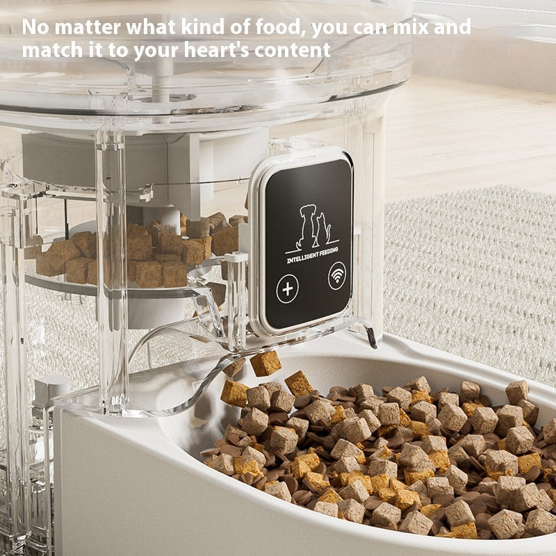 Automatic Pet Feeder 4L White Smart WIFI.