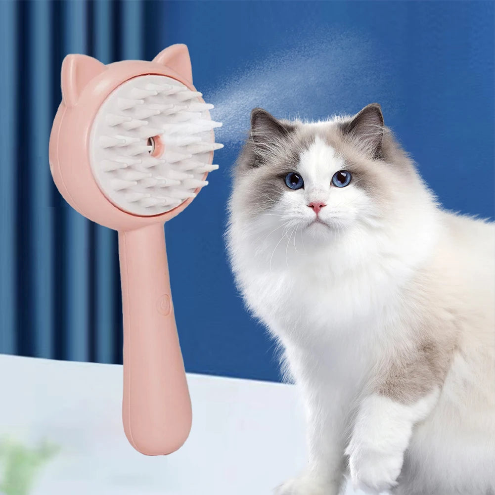 Steam Pet Grooming Brush