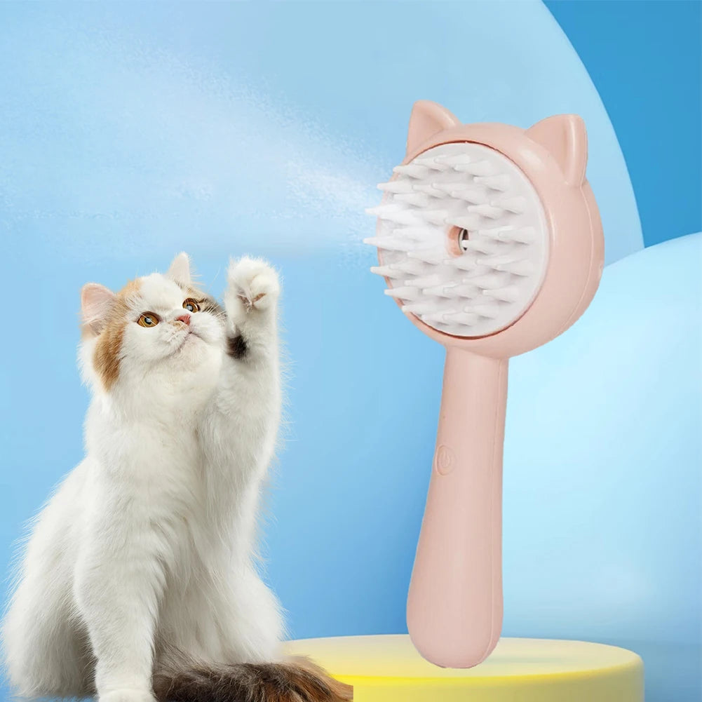 Steam Pet Grooming Brush