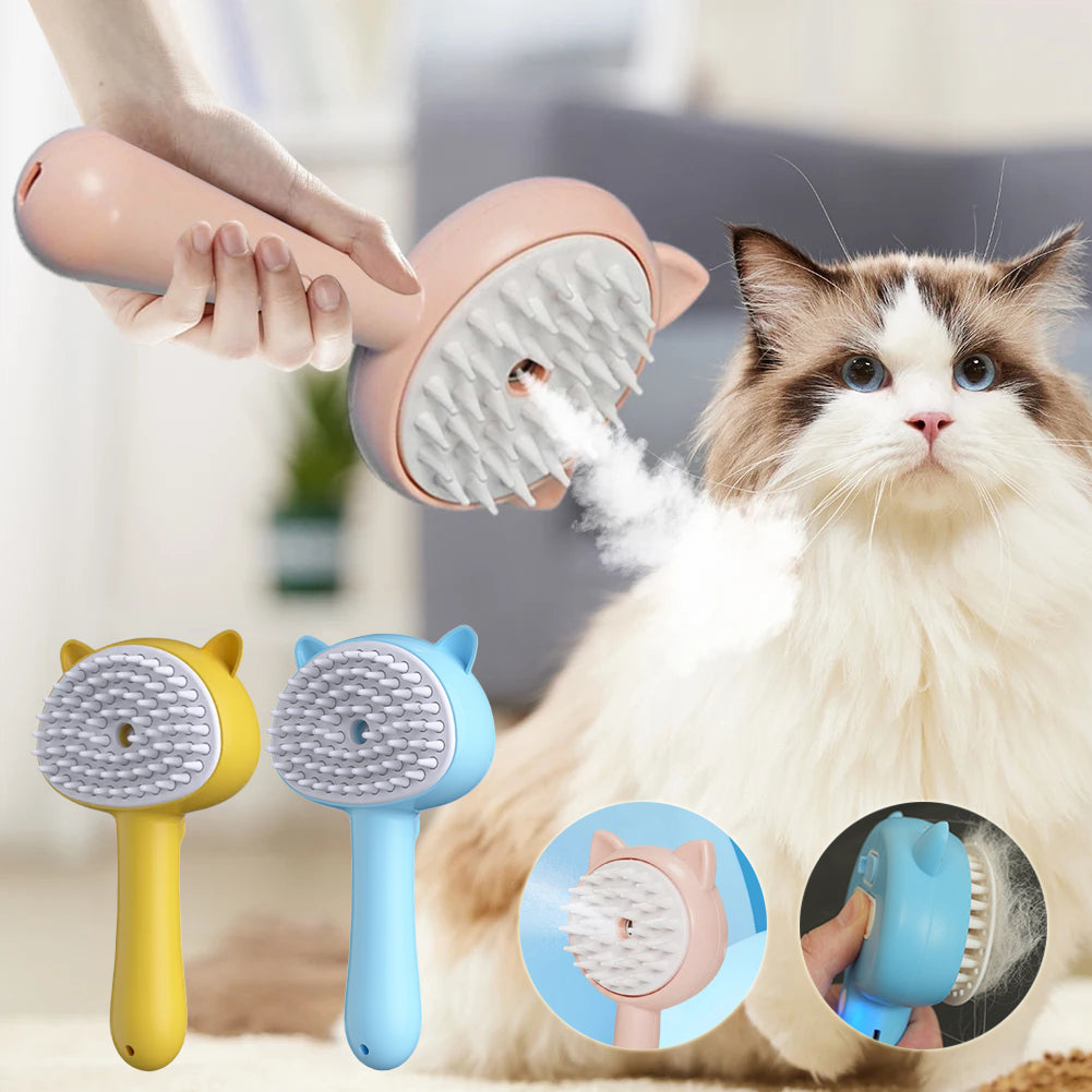 Steam Pet Grooming Brush