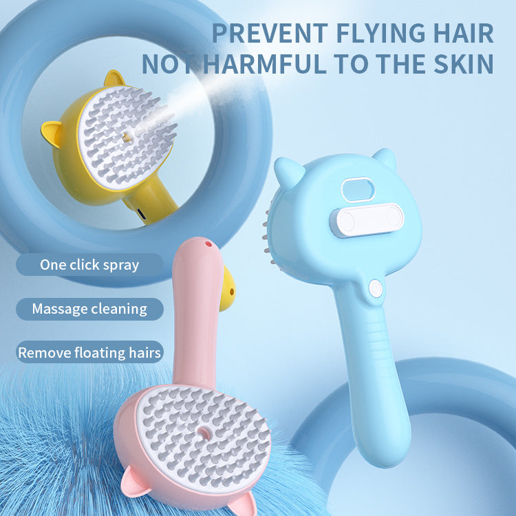 Steam Pet Grooming Brush